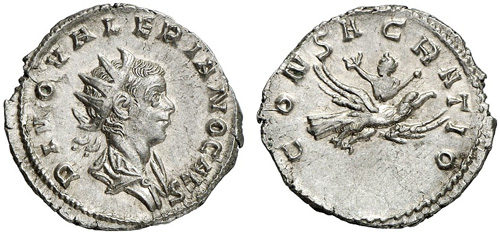 valerian ii roman coin antoninianus